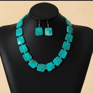 Boho Turquoise Necklace Set